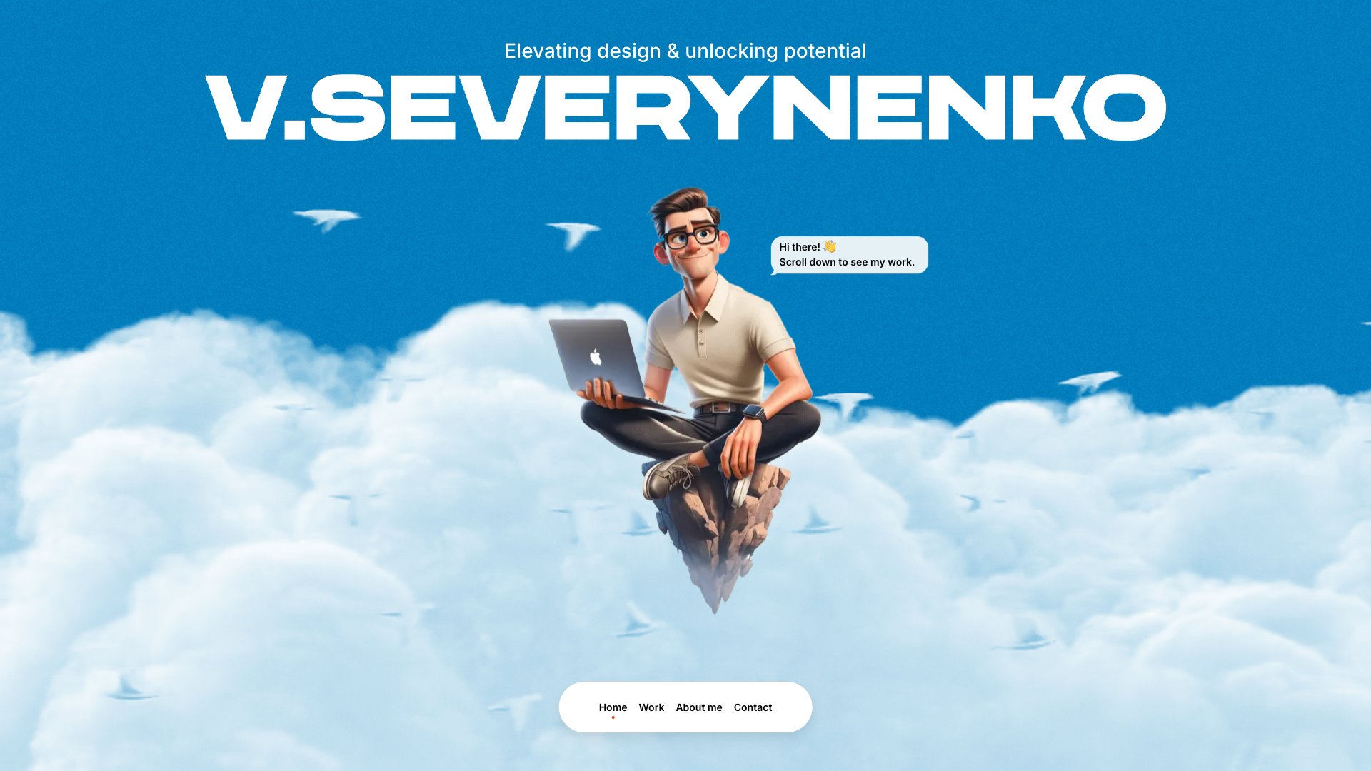 Volodymyr Severynenko - Lead Product Designer portfolio website screenshot 2026