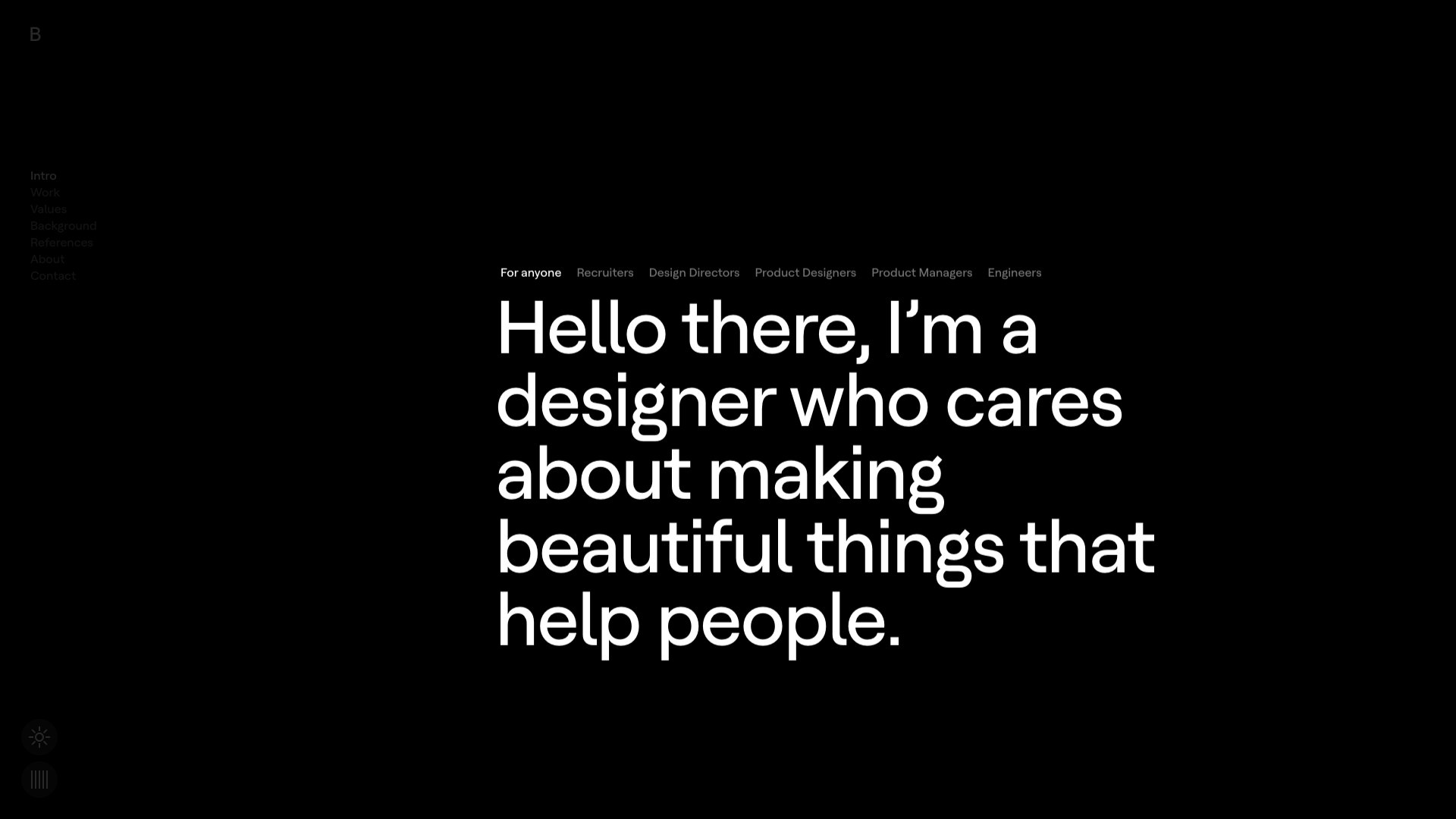 Billy Sweeney - Product Designer at Figma portfolio website screenshot 2026