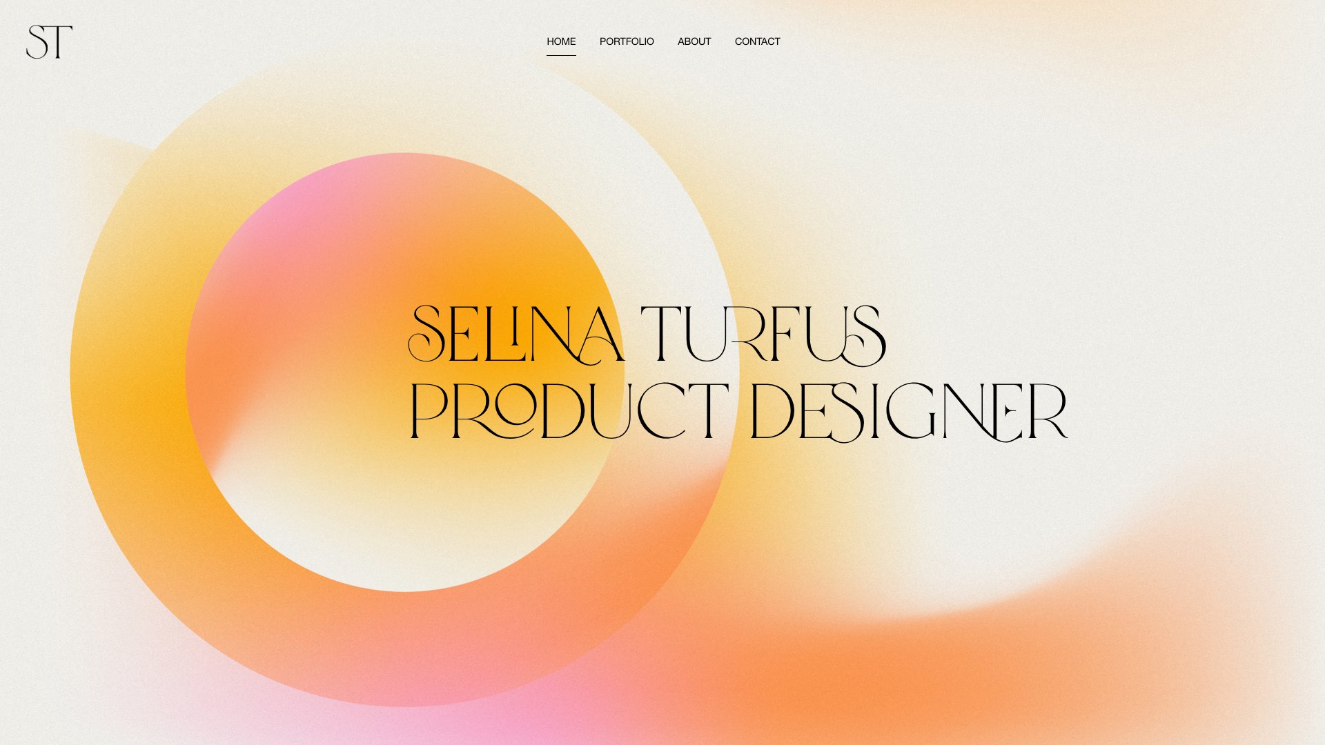 Selina Turfus - Product Designer (UK) portfolio website screenshot 2026