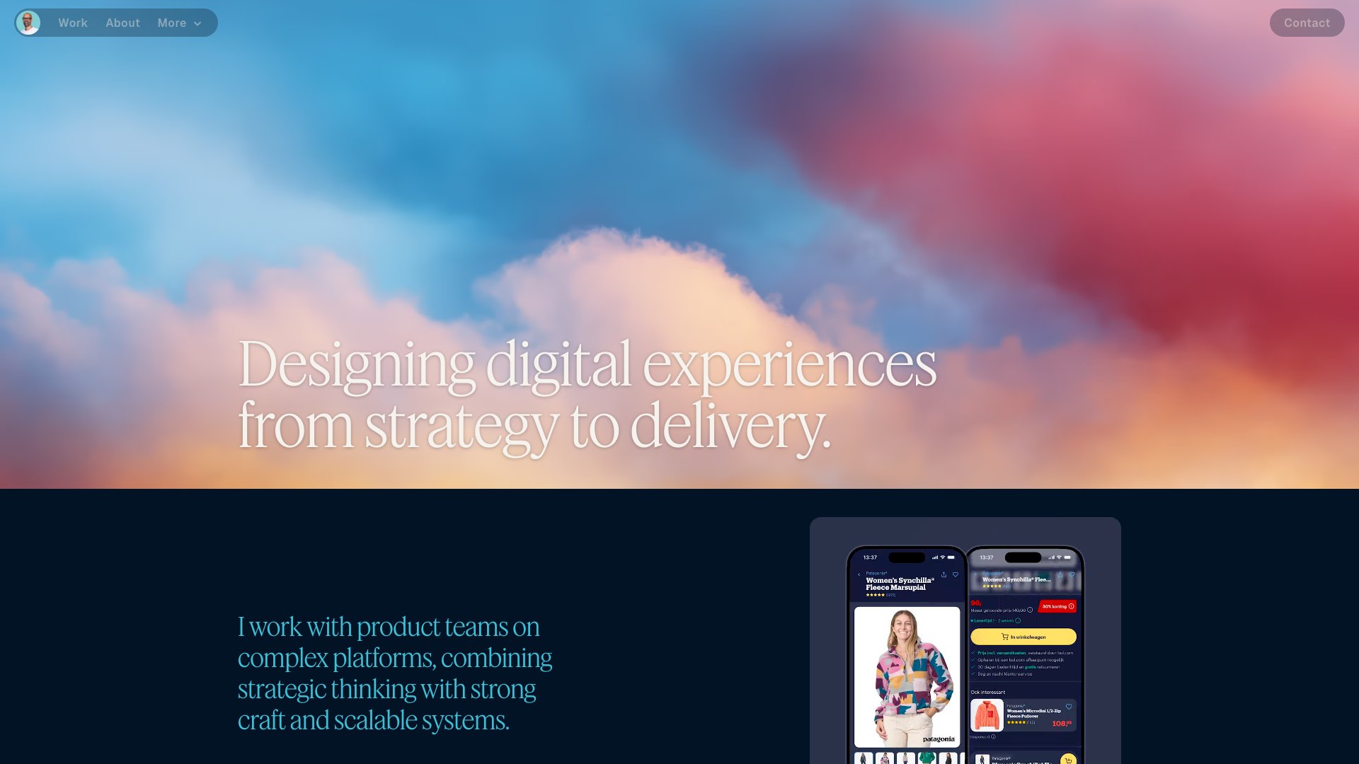 Jan-Paul Koudstaal - Freelance Digital Designer portfolio website screenshot 2026