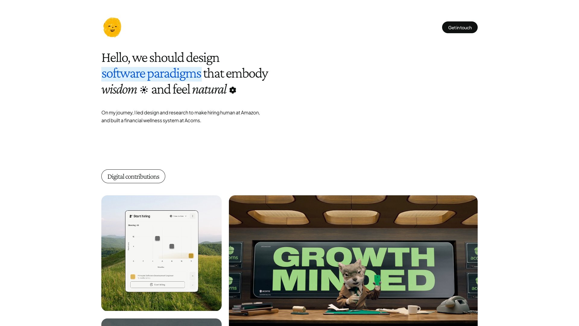 Bradley Ziffer - Builder portfolio website screenshot 2026