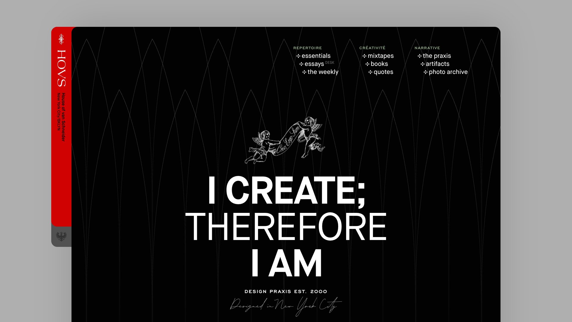 Tobias van Schneider - Founder of Semplice & mymind portfolio website screenshot 2026