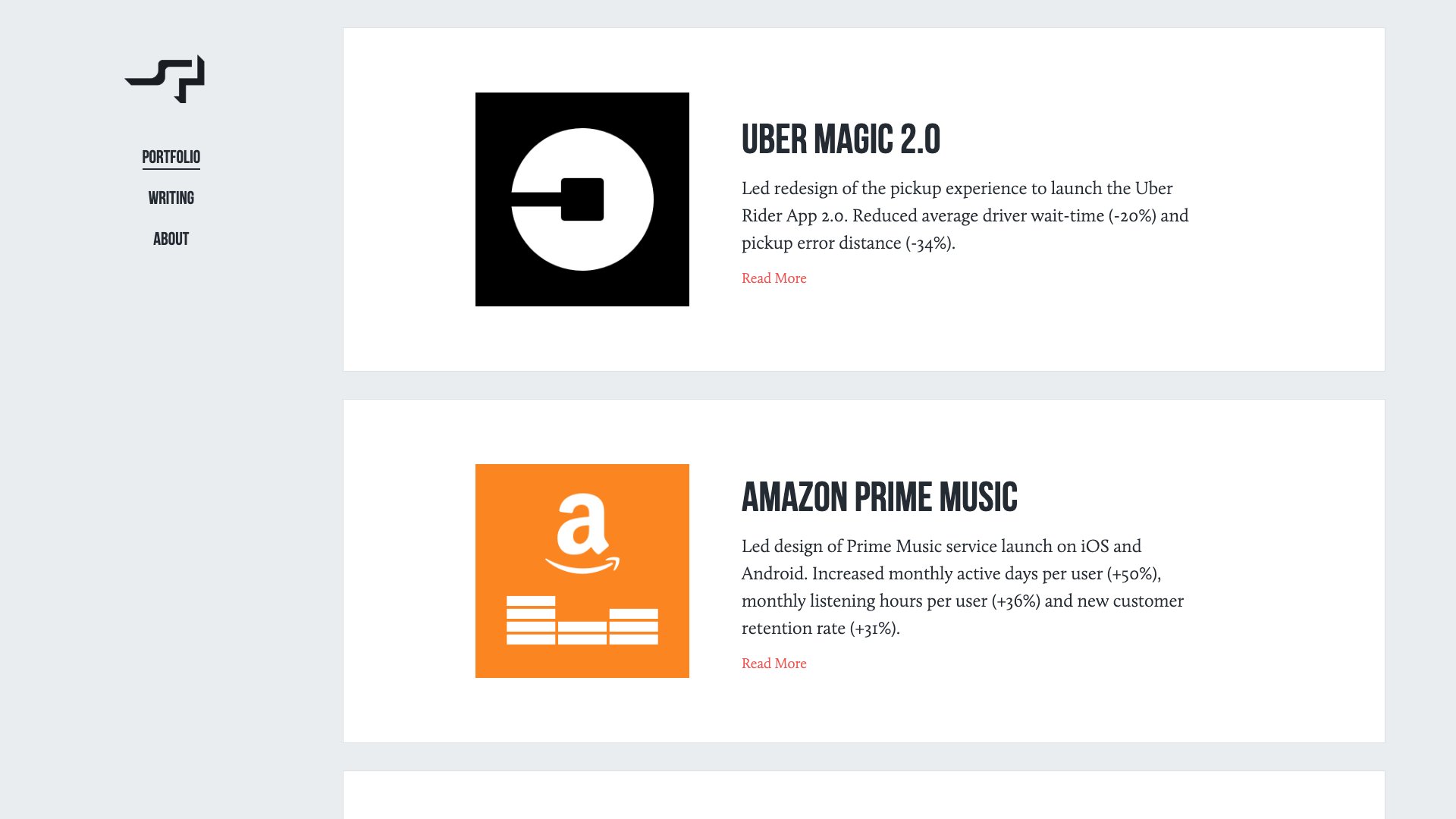 Simon Pan - Product Designer at Google News portfolio website screenshot 2026